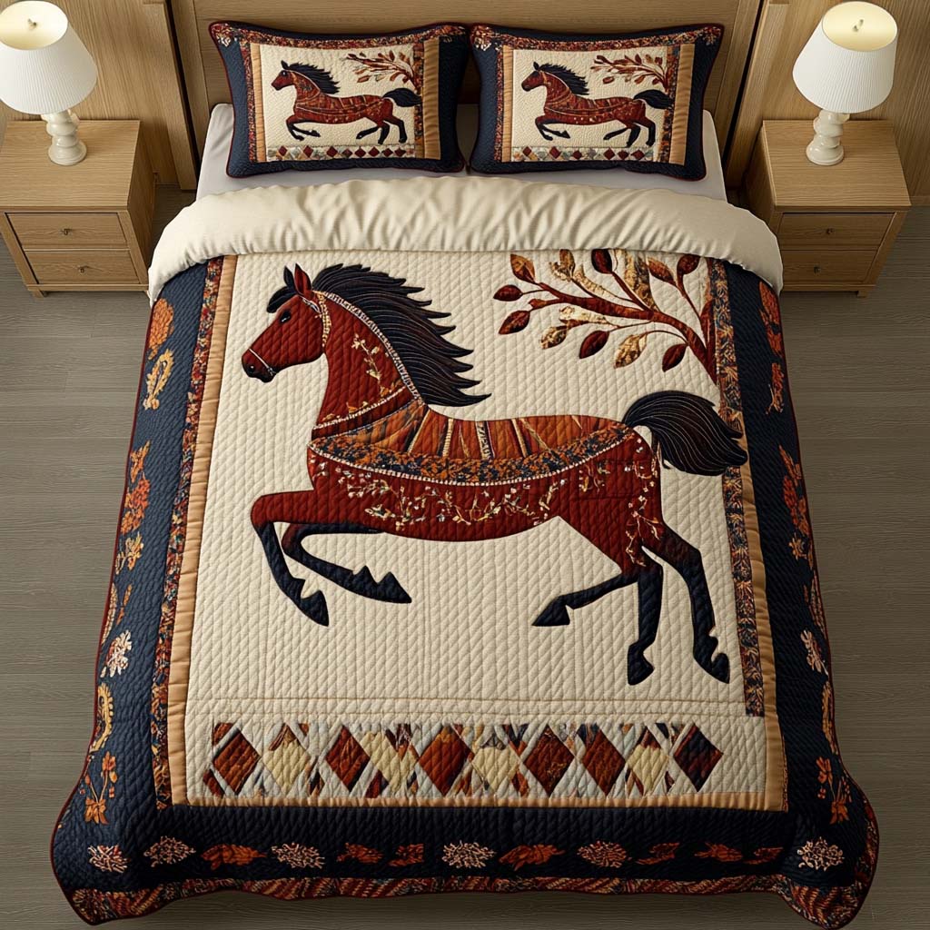 Majestic Force Quilted Bedding Set Holiday Home Decor Memorable Majestic Gift - Tradiviet