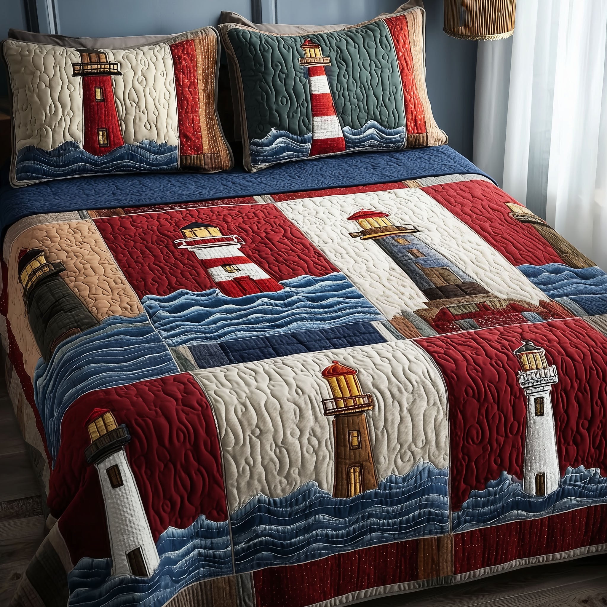 Mariner Spire Quilted Bedding Set Bedroom Decorations Gift For Mariner Spire Lovers - Tradiviet