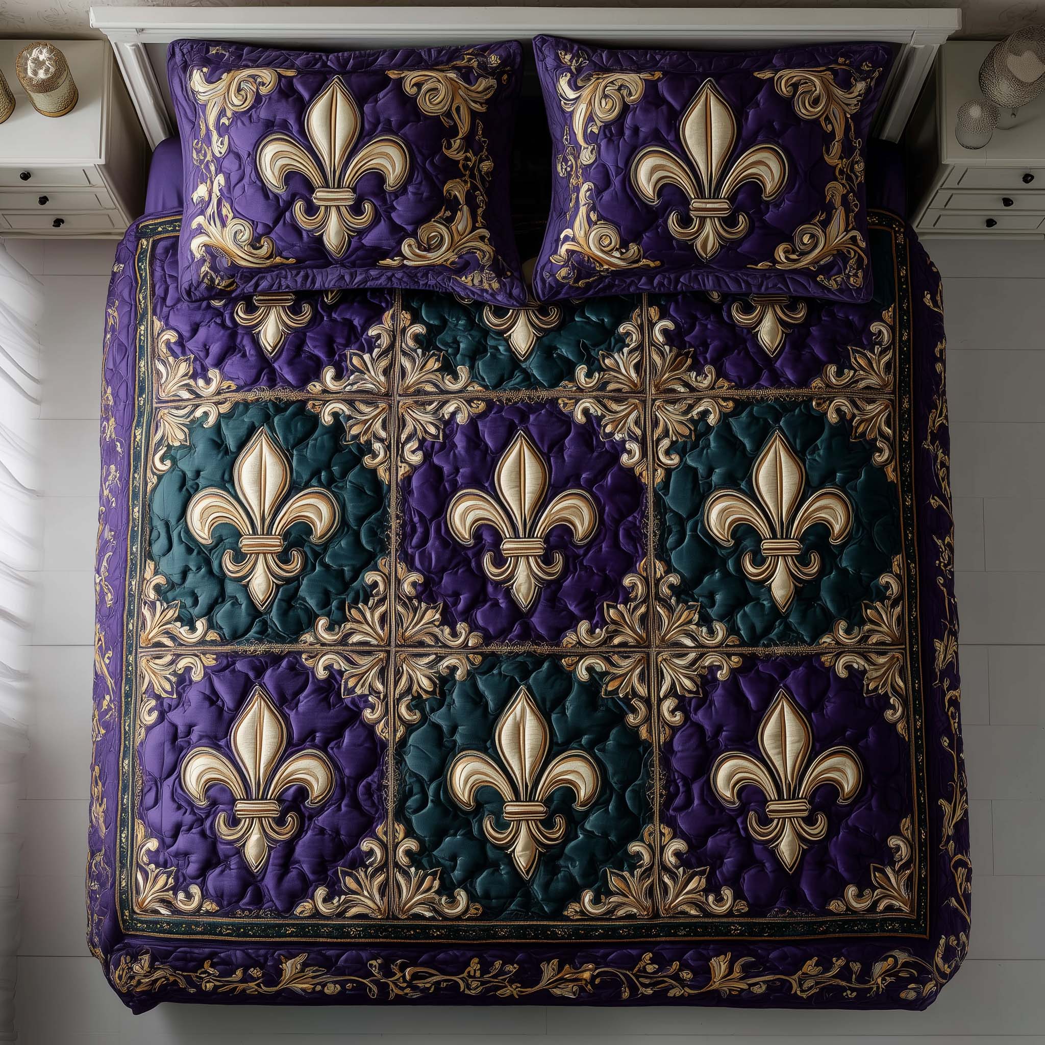 Masquerade Dream Quilted Bedding Set Bed Room Decoration Gifts For Your Brother - Tradiviet