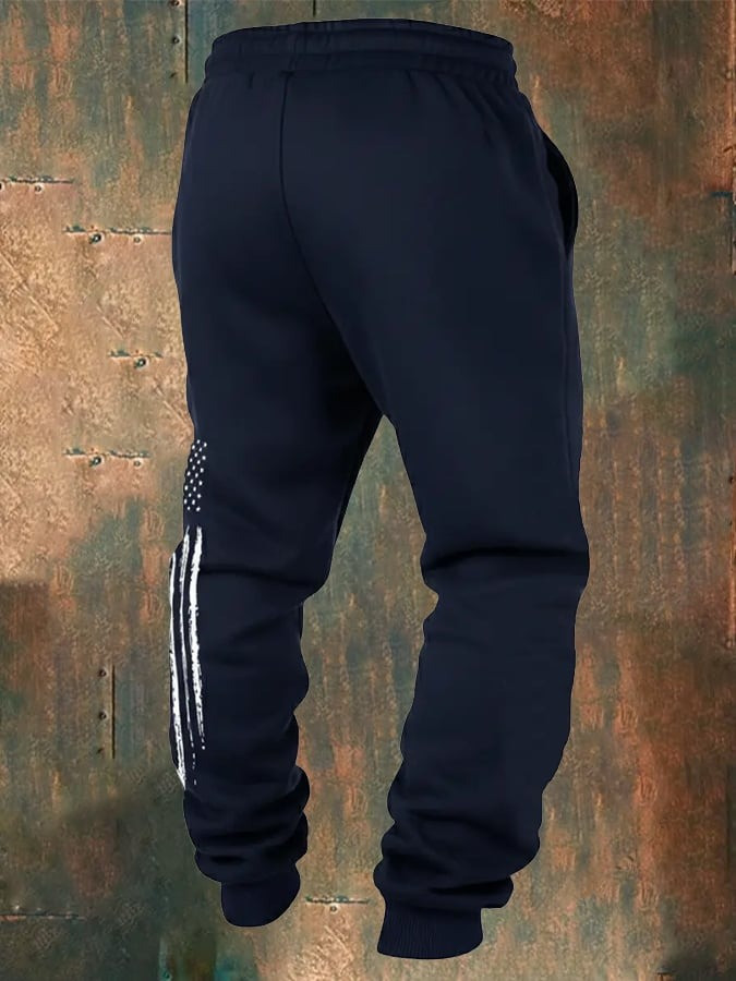 Men's 250th Anniversary Sweatpants American Flag Print Patriotic Gift for Son - Tradiviet - Image 2