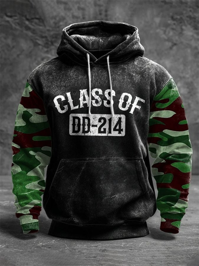 Men's Vintage Veteran U.S Class Of DD-214 Veteran Hoodie DD-214 Dues Paid Us Military Veteran Merch - Tradiviet