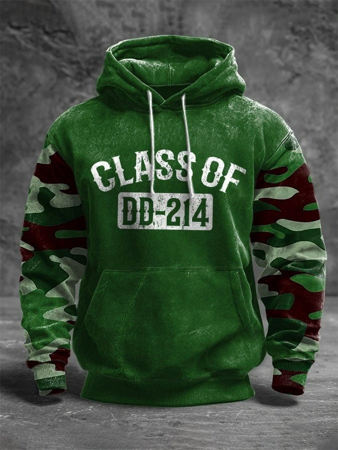Men's Vintage Veteran U.S Class Of DD-214 Veteran Hoodie DD-214 Dues Paid Us Military Veteran Merch - Tradiviet - Image 2