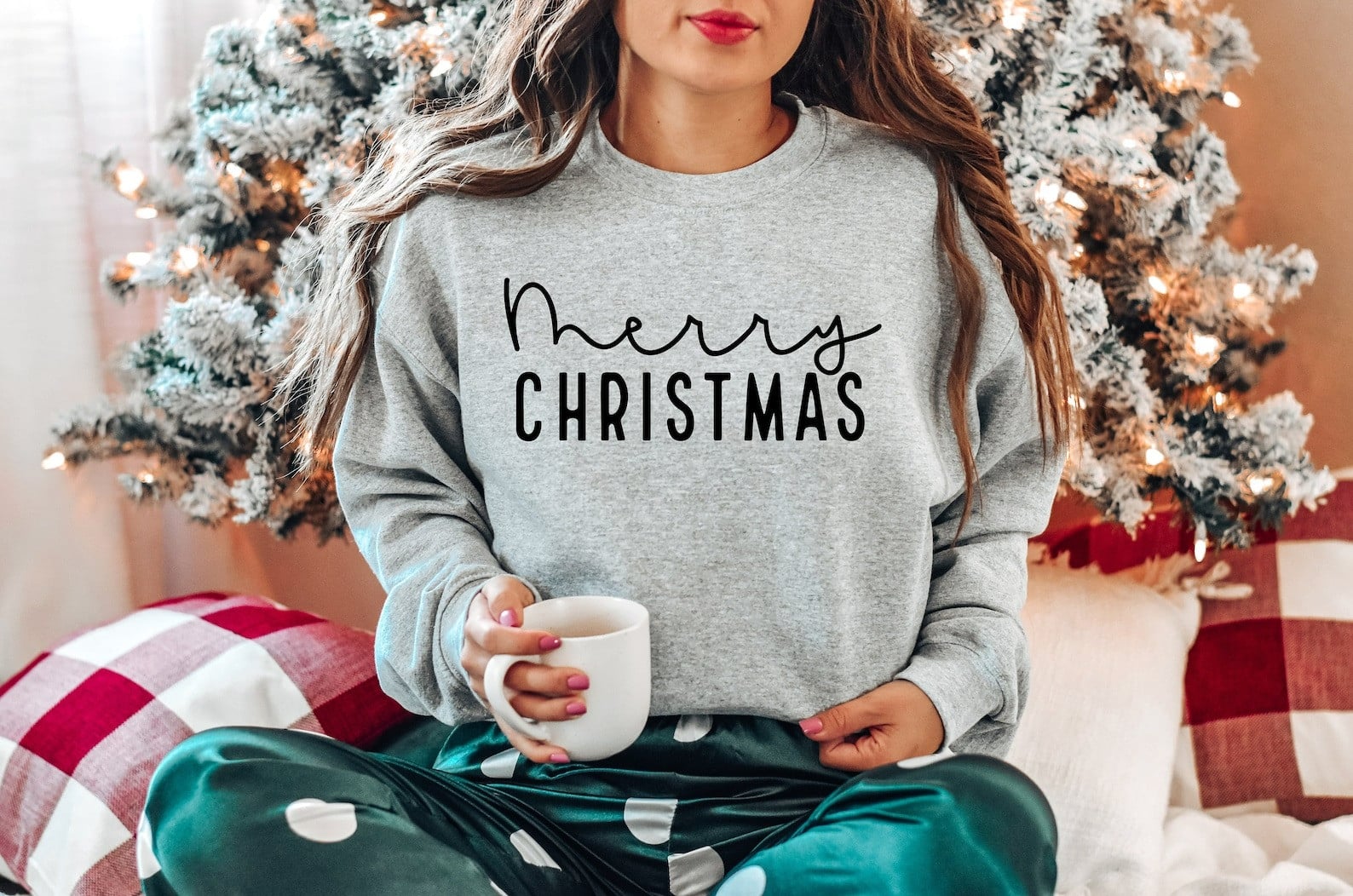 Merry Christmas Sweatshirts for Gift Women - Tradiviet - Image 2