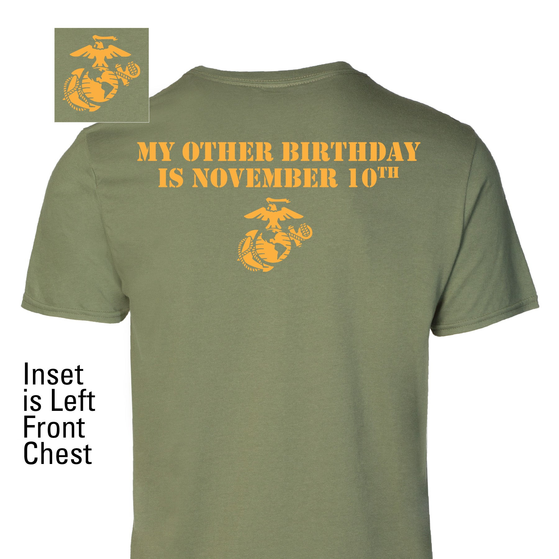 My Other Birthday Is November 10Th T-Shirt Marine Corps Birthday Shirt USMC Veteran Gift - Tradiviet