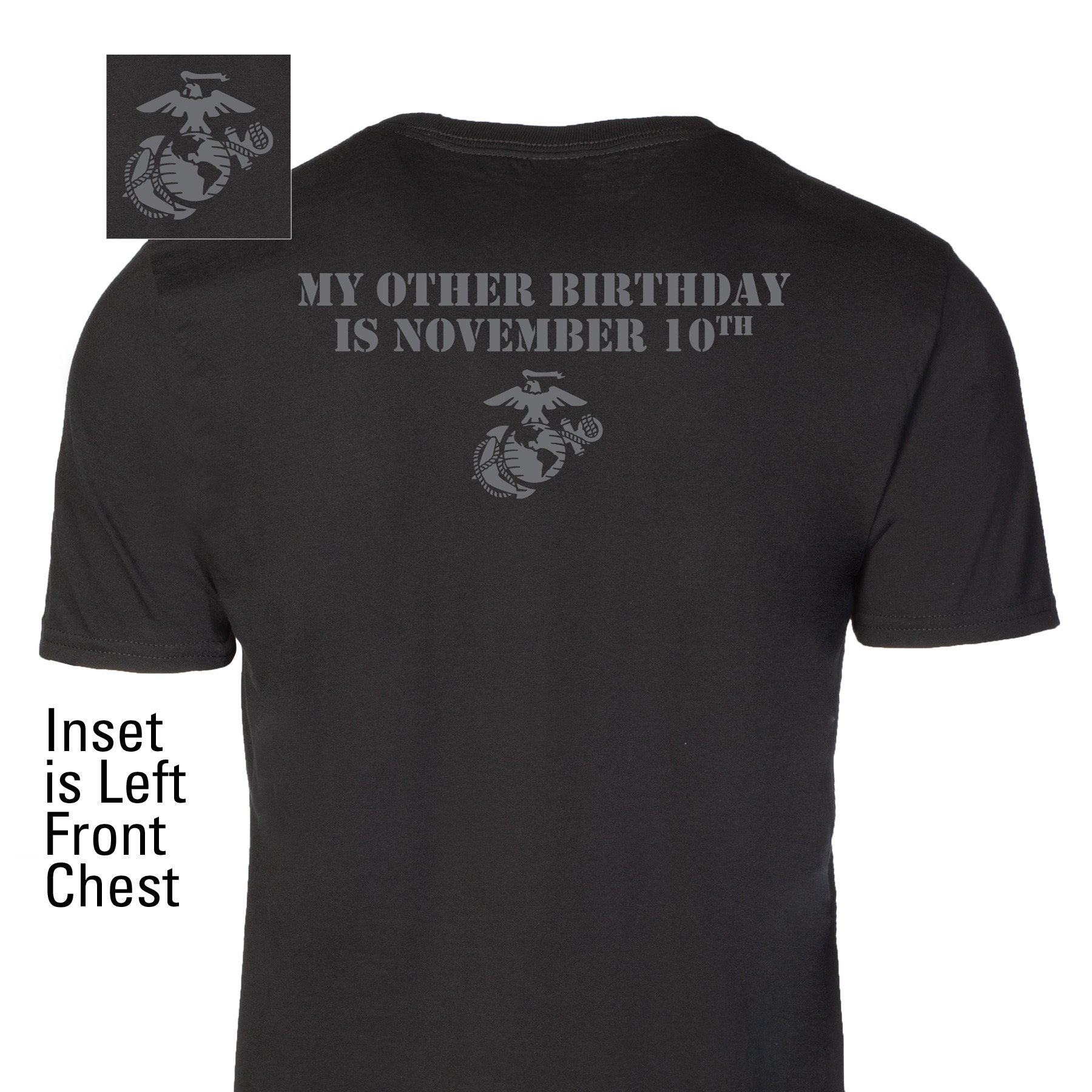 My Other Birthday Is November 10Th T-Shirt Marine Corps Birthday Shirt USMC Veteran Gift - Tradiviet - Image 2