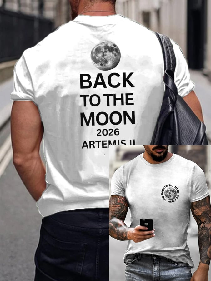 NASA Artemis II T-Shirt Black To The Moon 2026 Tee Gift For Him - Tradiviet - Image 2
