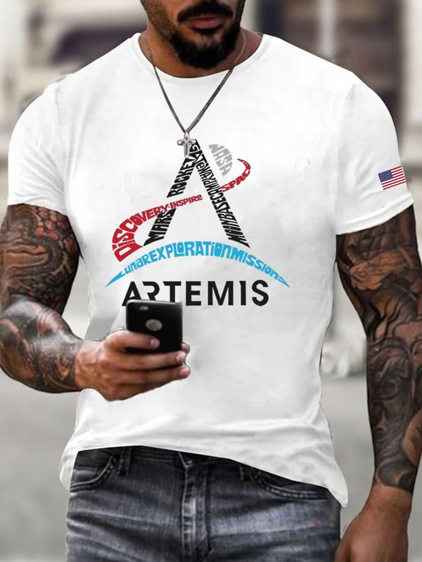 NASA Artemis Word T-Shirt Moon Base Camp Shirt Gift For NASA Enthusiast - Tradiviet