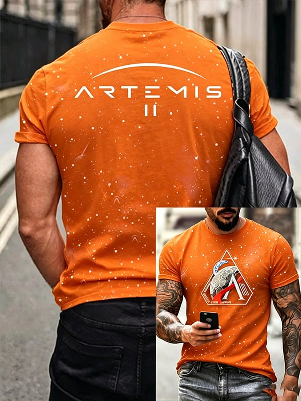 NASA Moon Mission 2026 T-Shirt Artemis II Mission Shirt Gift For Galaxy Dreamer - Tradiviet - Image 2