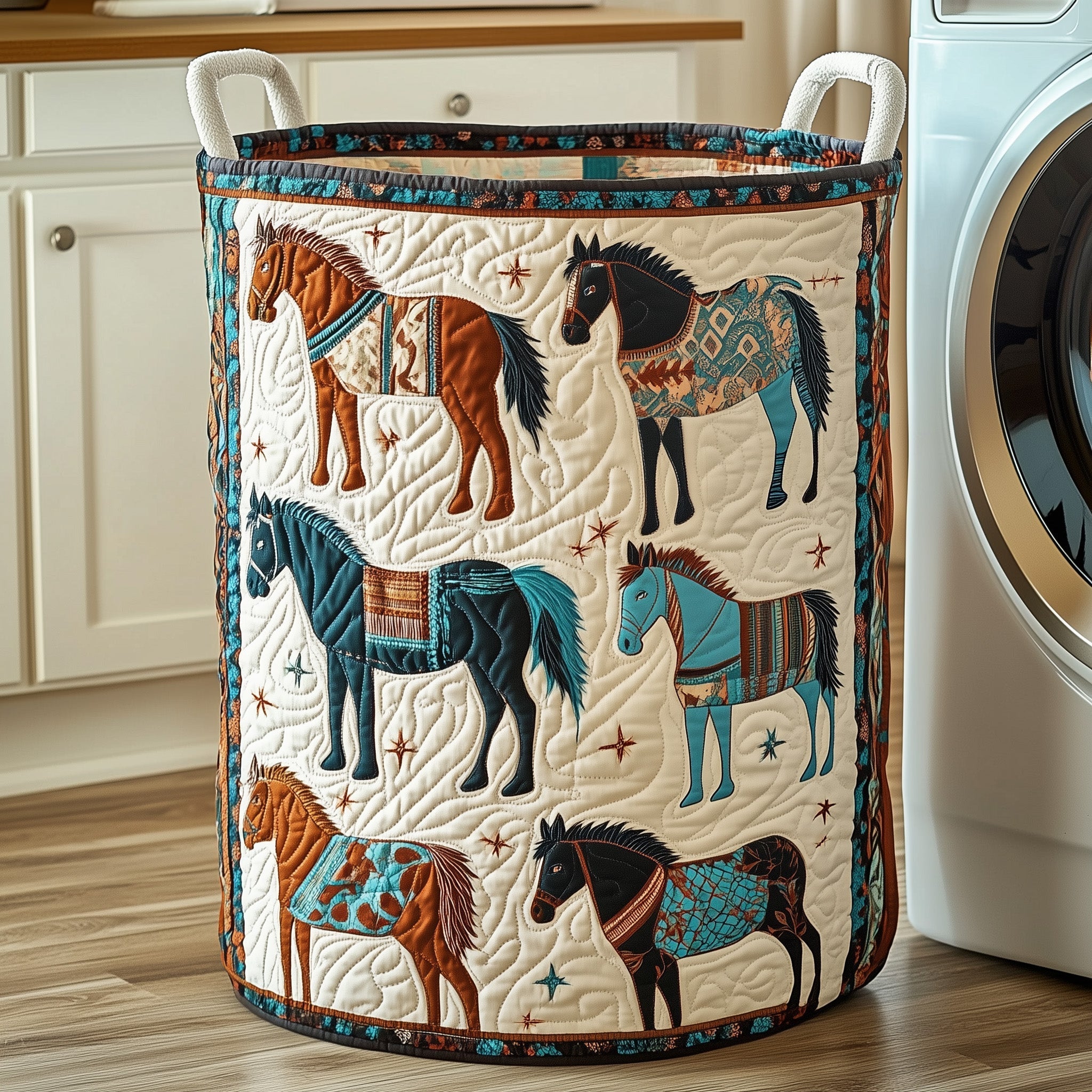Native Charm Quilted Laundry Basket Best Laundry Hamper Best Mothers Day Gifts - Tradiviet