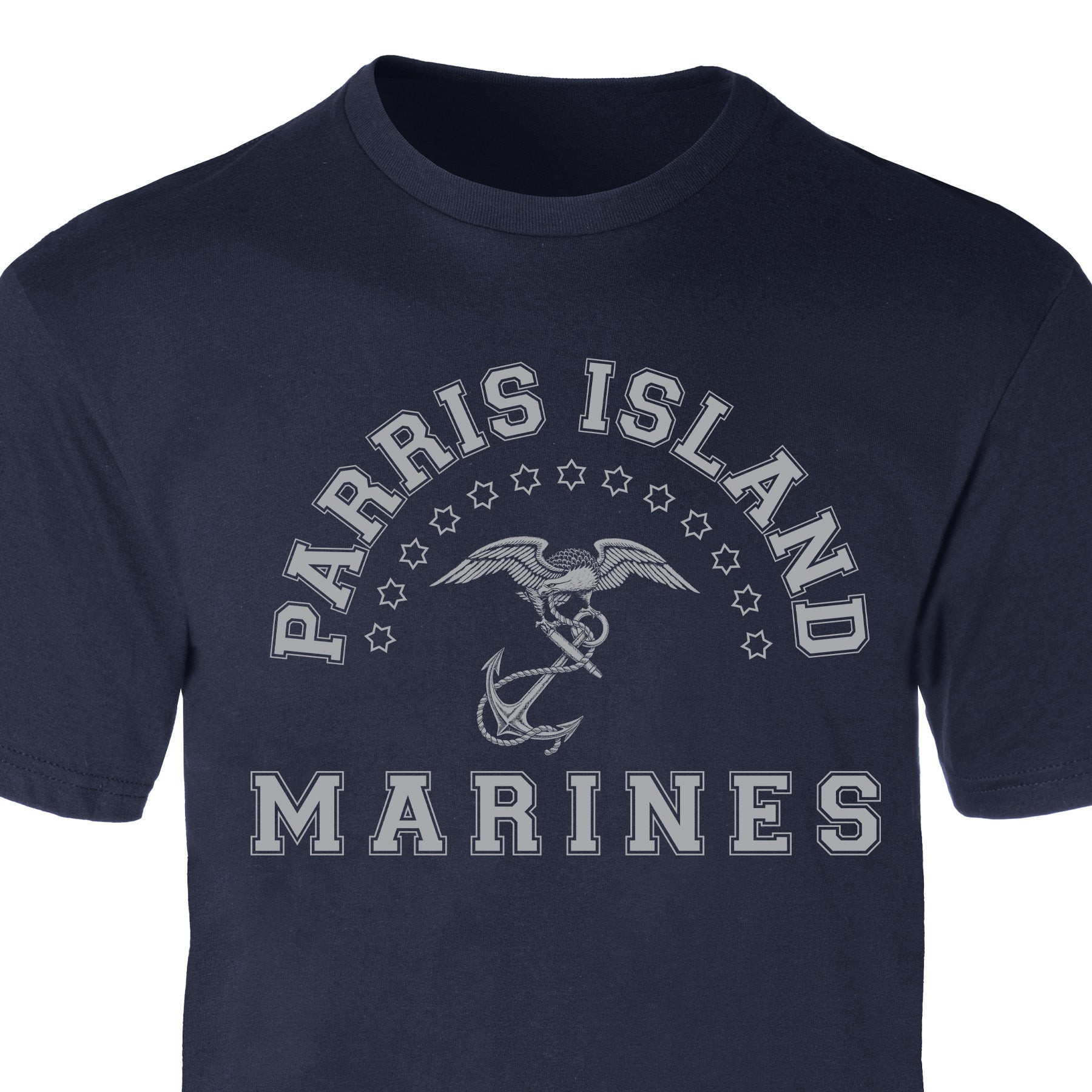 Parris Island Marines T-Shirt MCRD Marine Corps Clothes Military Veteran USMC Apparel - Tradiviet - Image 2