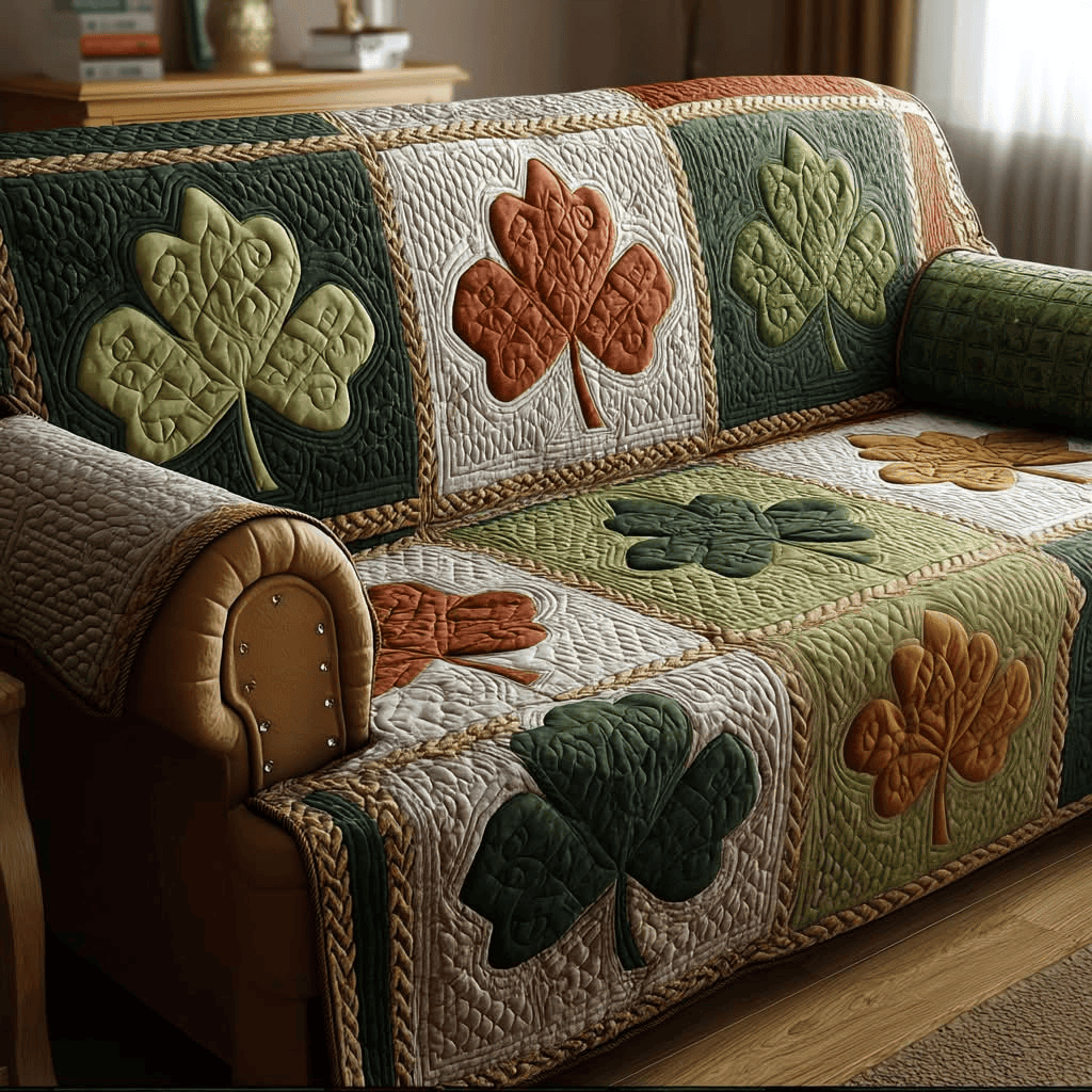 Patrick's Day Decor Quilted Bedding Set Flower Garden Bed Sheet Set Room Decor Xmas Gifts For Women