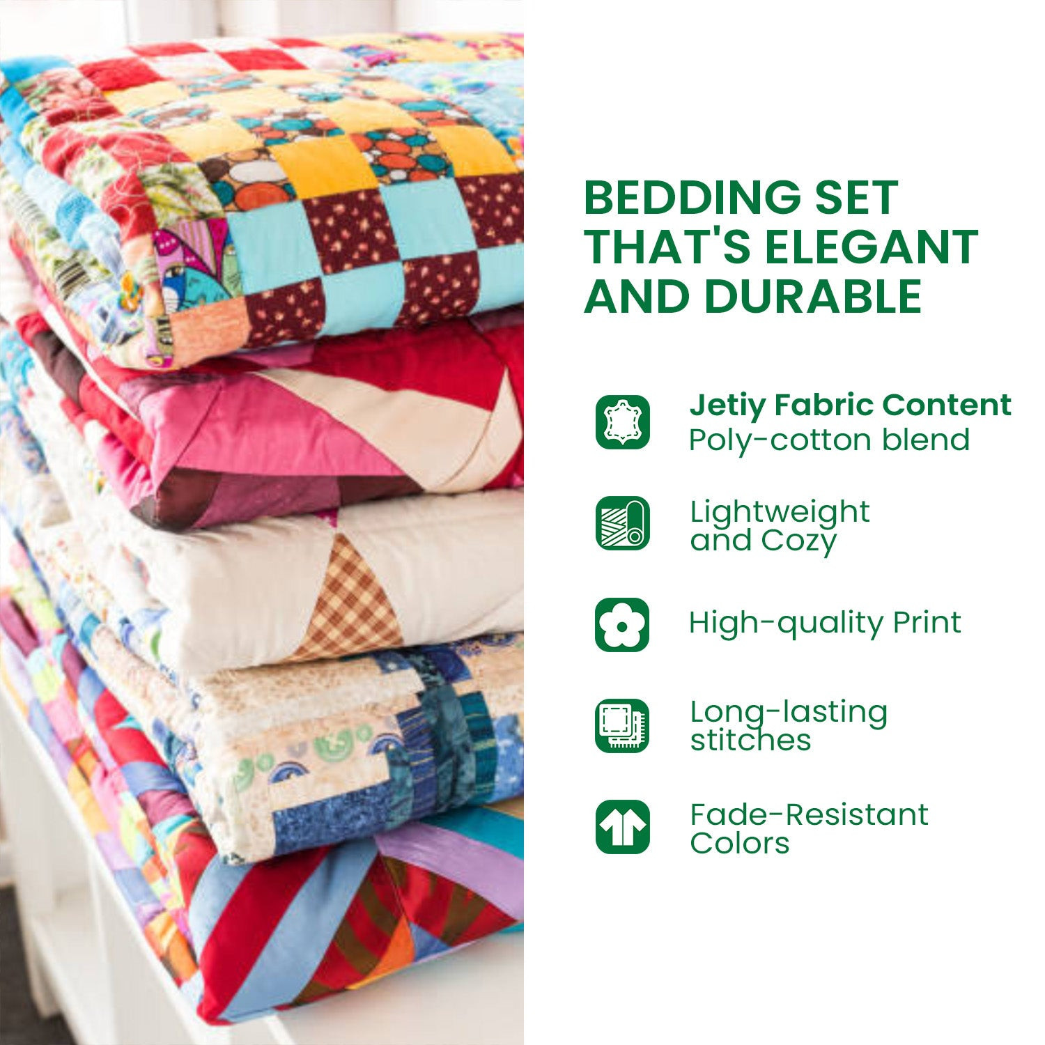 Patriot Gallop  Quilted Bedding Set  Duvet Cover Queen Best 4Th Of July Gifts - Image 2