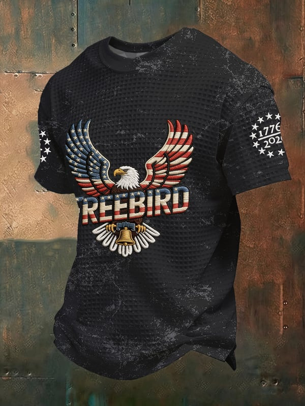 Patriotic Freebird T-Shirt America's 250th Birthday Clothing Gift For Father - Tradiviet