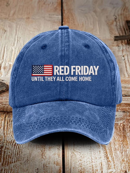 Patriotic Red Friday Baseball Cap Until They All Come Home Hat Gifts For Dad - Tradiviet - Image 2