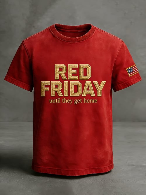 Patriotic Red Friday T-Shirt Until They Get Home Clothing Gifts Ideas For Veterans - Tradiviet