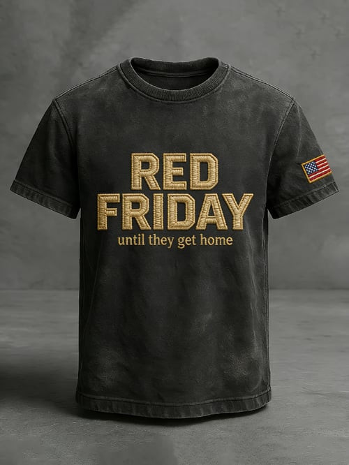 Patriotic Red Friday T-Shirt Until They Get Home Clothing Gifts Ideas For Veterans - Tradiviet - Image 2