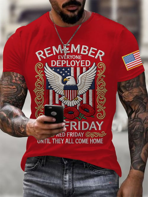Patriotic Remember Everyone Deployed T-Shirt Until They All Come Home Merch Gift Ideas - Tradiviet - Image 2