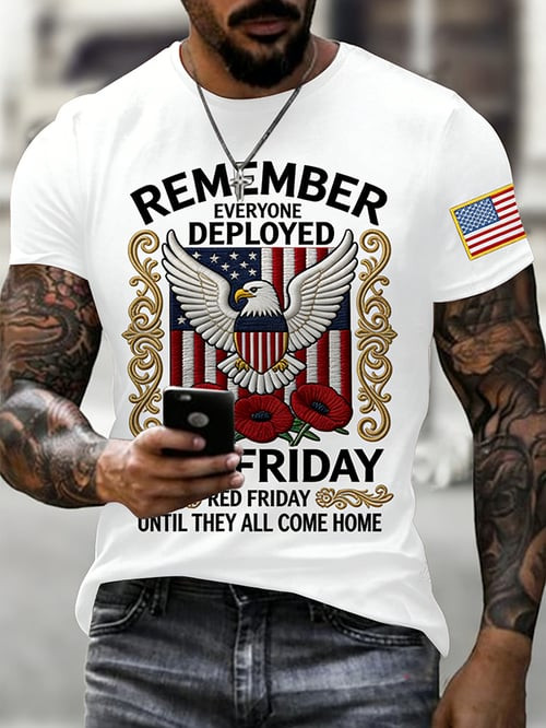 Patriotic Remember Everyone Deployed T-Shirt Until They All Come Home Merch Gift Ideas - Tradiviet - Image 4