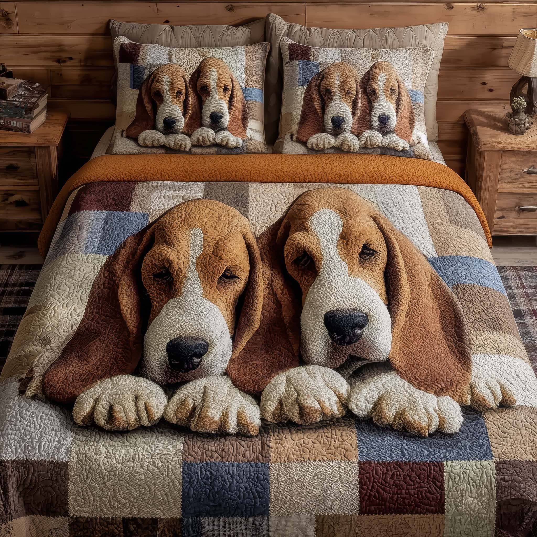 Paw Love Quilted Bedding Set Room Decoration Items Paw Love Pet Lover Gifts - Tradiviet