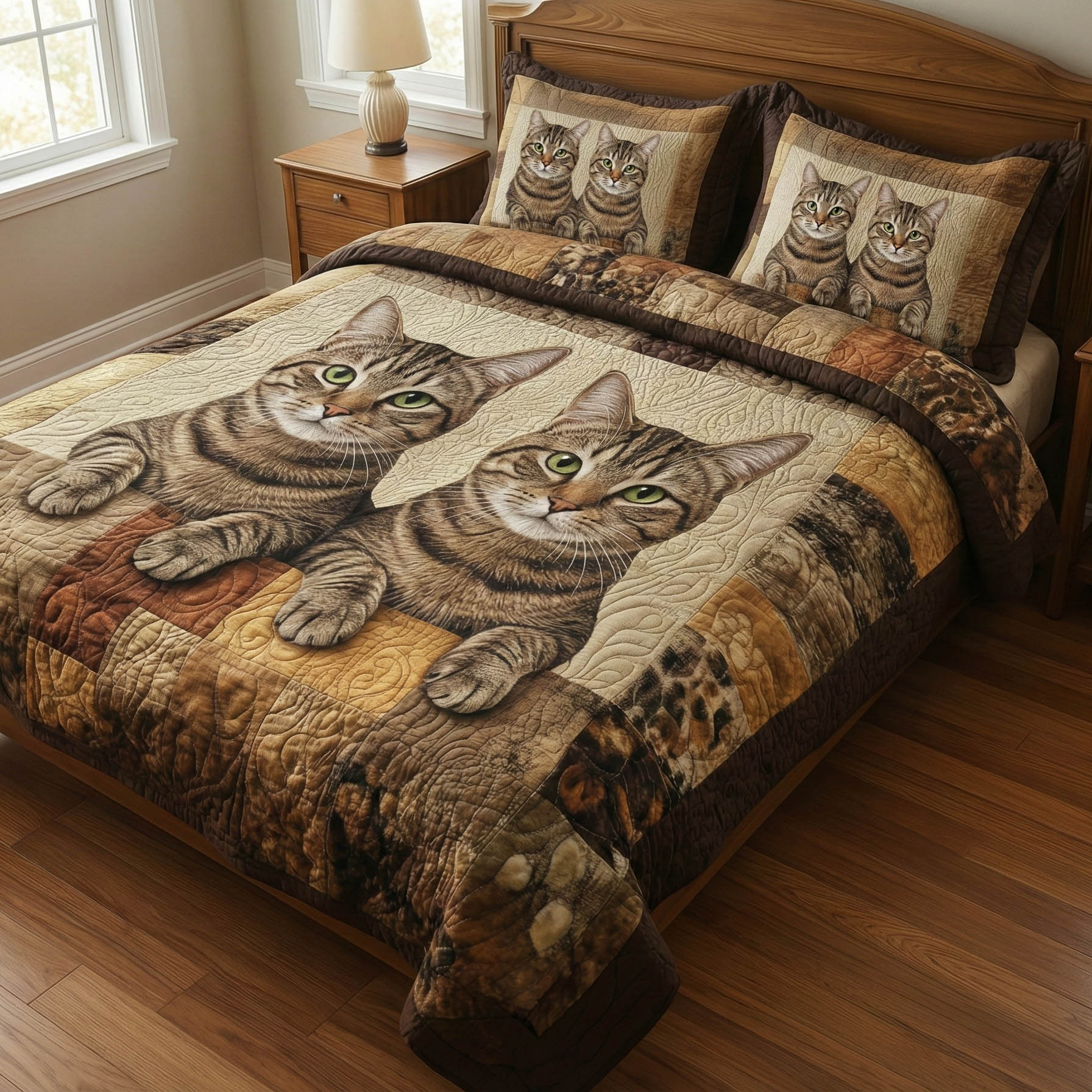 Pawfect Gang Quilted Bedding Set Bedroom Decorations Gift Ideas For Dad - Tradiviet - Image 4