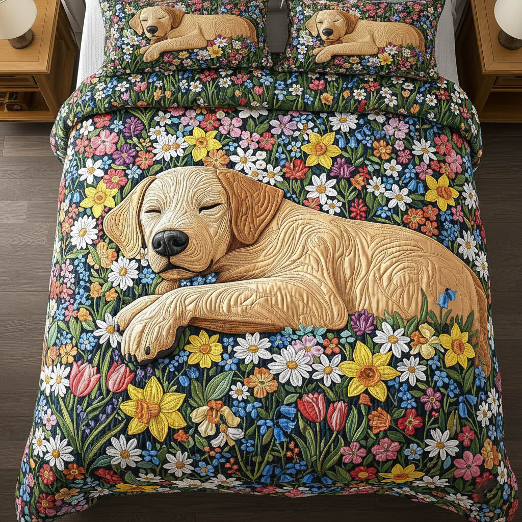 Pawfect Nap Quilted Bedding Set Mens Bedroom Decor Gift For Pet Owners - Tradiviet