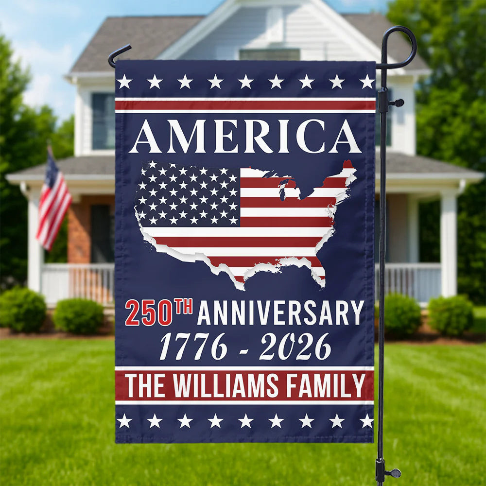 Personalized America 250th Anniversary Flag 4Th Of July 1776 2026 Flag Gift Ideas - Tradiviet
