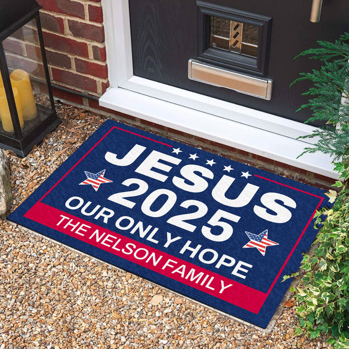 Personalized As For Me And My House We Will Serve The Lord Doormat 250 Years Of America Doormat - Tradiviet