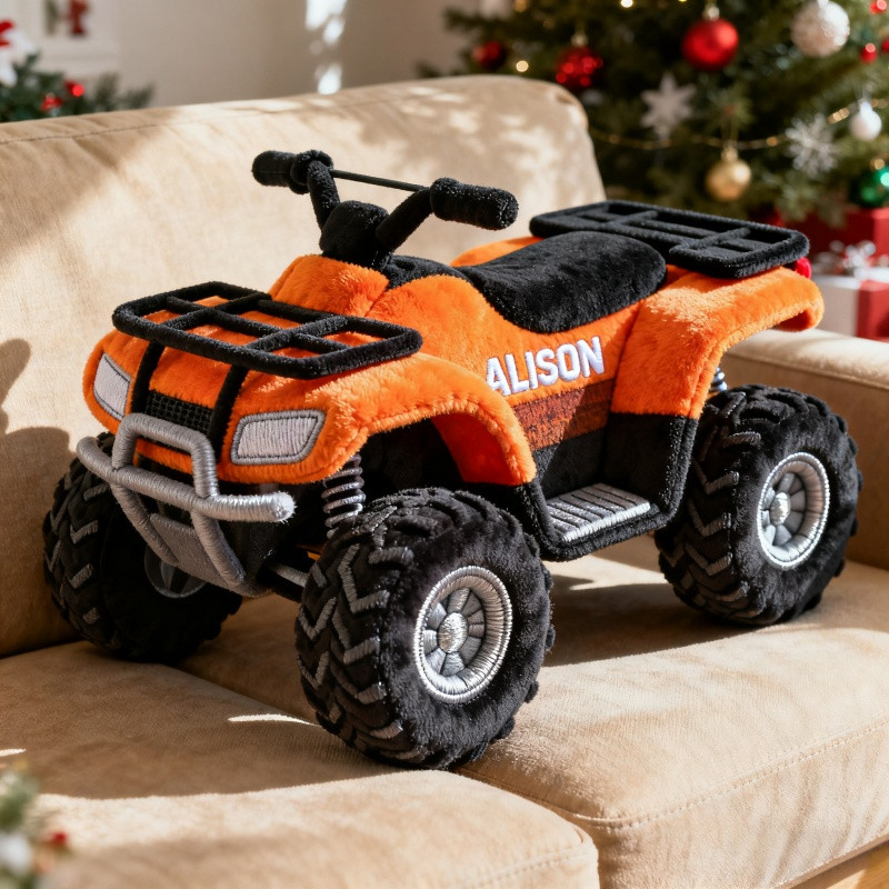 Personalized ATV Pillow Custom Name Four Wheeler Plush Bets Gift For Brother - Tradiviet