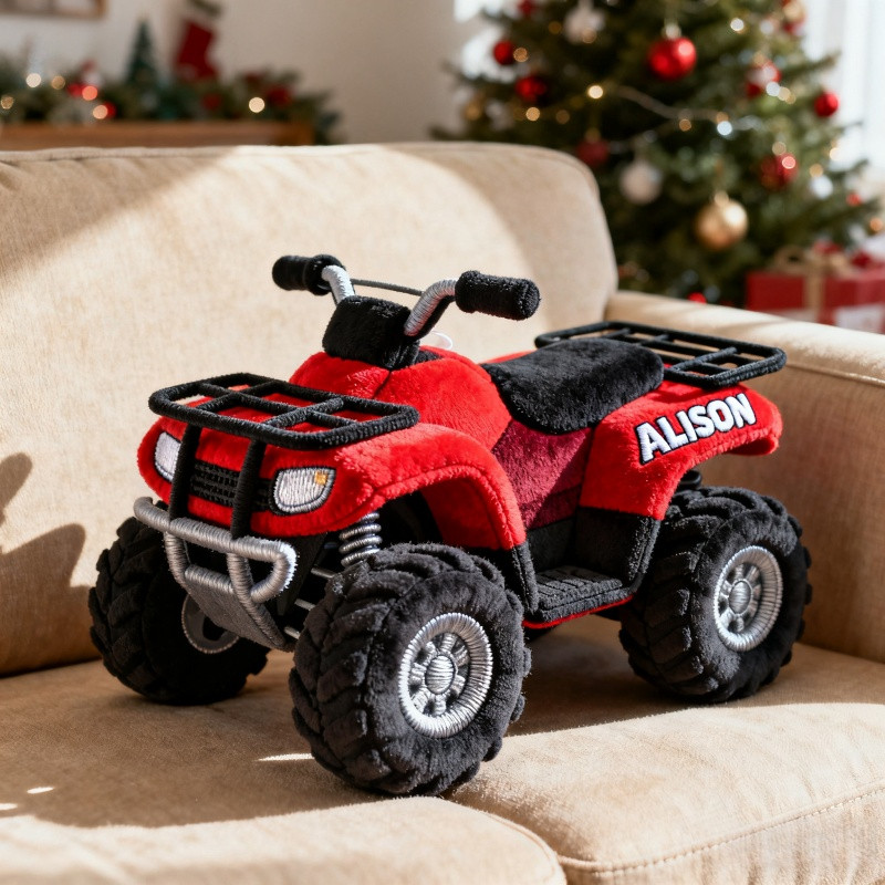 Personalized ATV Pillow Custom Name Four Wheeler Plush Bets Gift For Kids Boys - Tradiviet