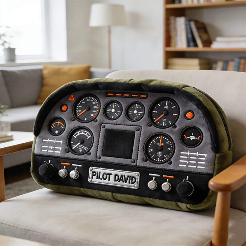 Personalized Aviation Cockpit Pillow Four Wheeler Pillow ATV Plush Toy Gift For Him - Tradiviet