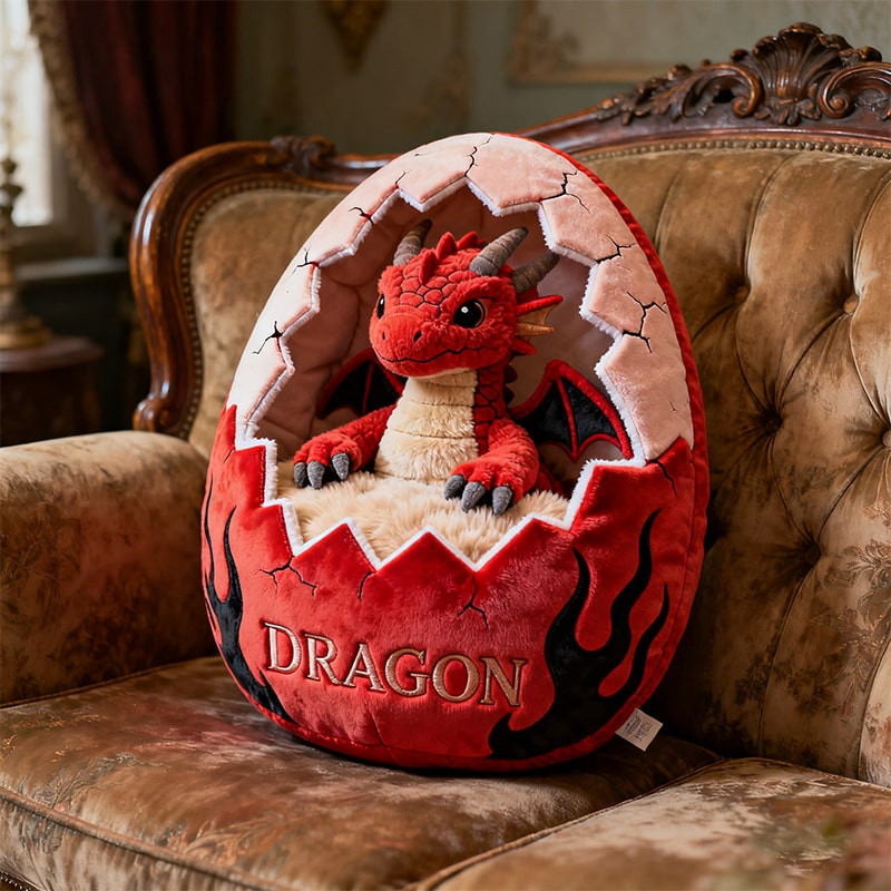 Personalized Baby Dragon Shape Pillow Fantasy Lover Room Decor Gift For Son - Tradiviet