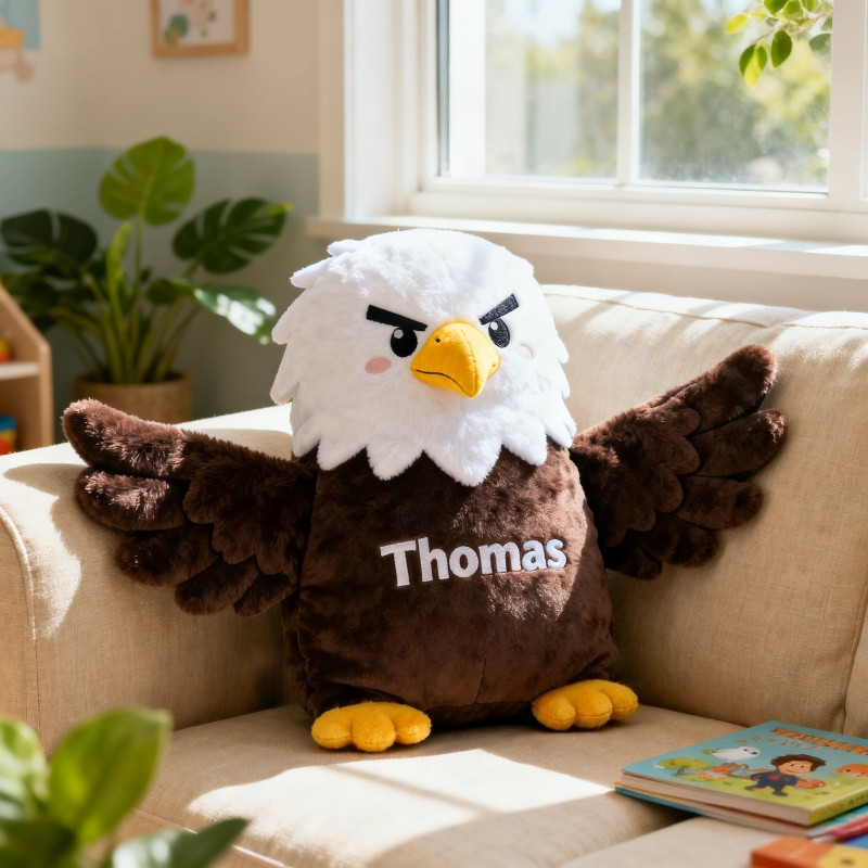 Personalized Bald Eagle Shape Pillow Fathers Day Gifts For Husband - Tradiviet
