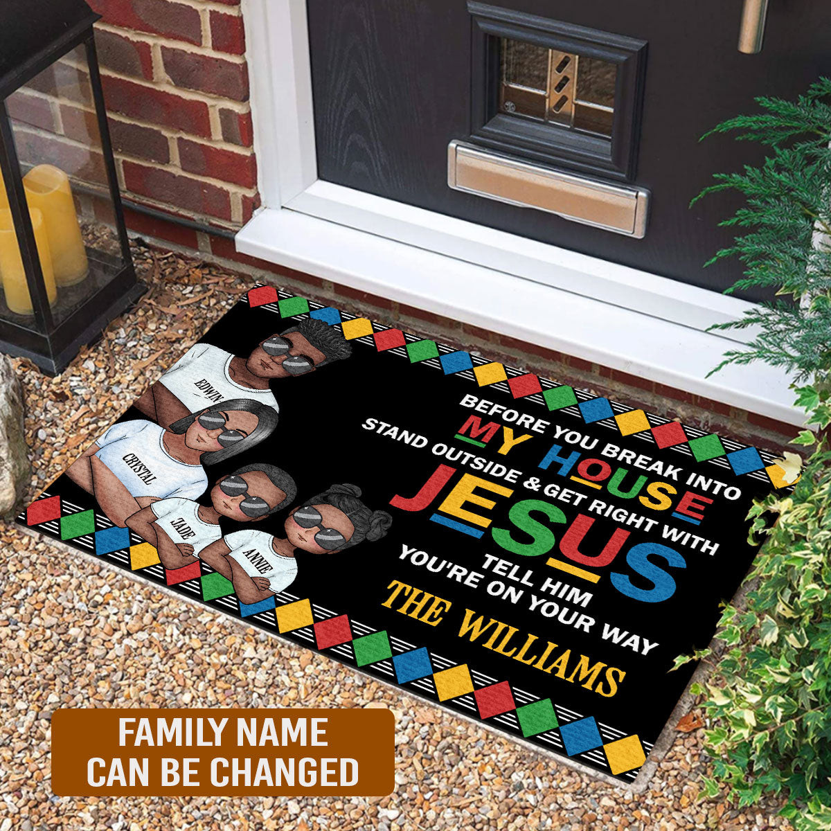 Personalized Before You Break Into My House Doormat America 250Th Anniversary Welcome Mat - Tradiviet