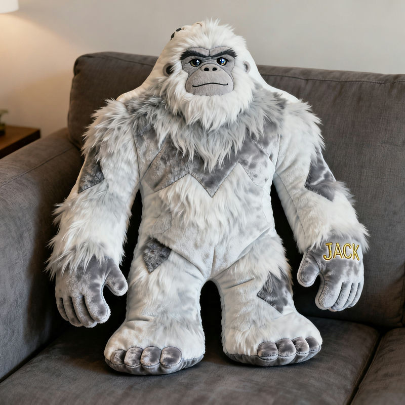 Personalized Bigfoot Pillow Funny Bigfoot Plush Decor Birthday Gift For Friend - Tradiviet