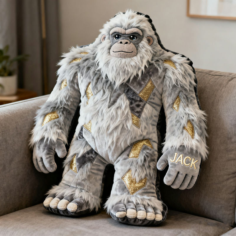 Personalized Bigfoot Pillow Funny Bigfoot Plush Decor Unique Gift For Friend - Tradiviet