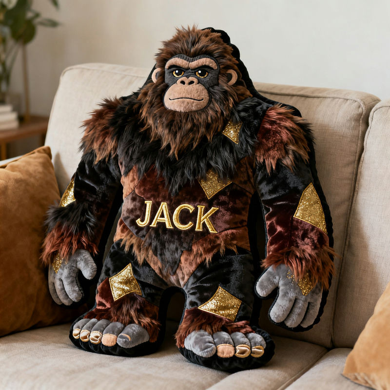 Personalized Bigfoot Pillow Funny Bigfoot Plush Unique Gift For BoyFriends - Tradiviet