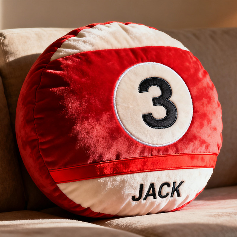 Personalized Billiards Pillow Billiards Decor Plush Game Room Gift For Friends - Tradiviet
