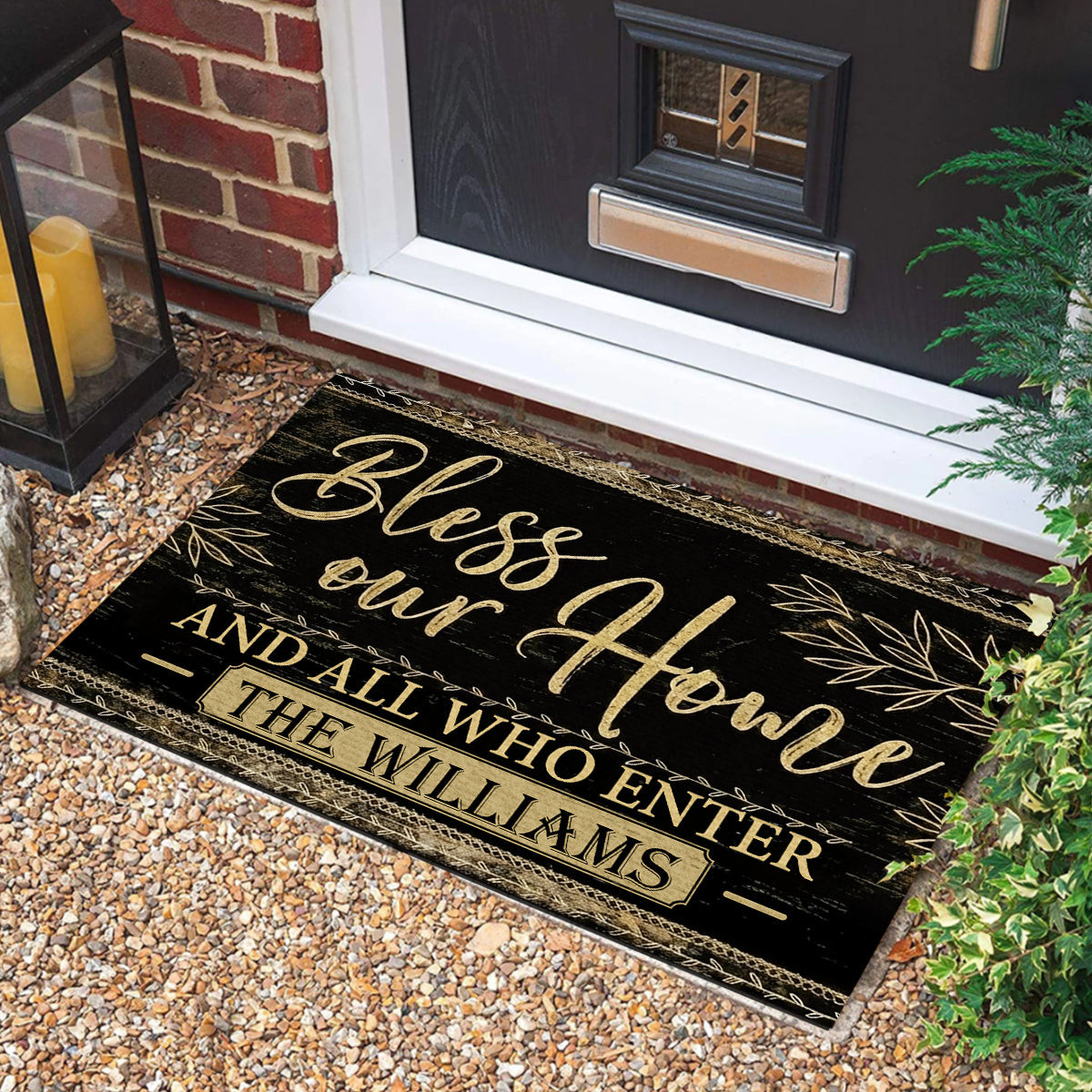 Personalized Bless Our Home And All Who Enter Doormat America Celebrates 250Th Anniversary Doormat - Tradiviet
