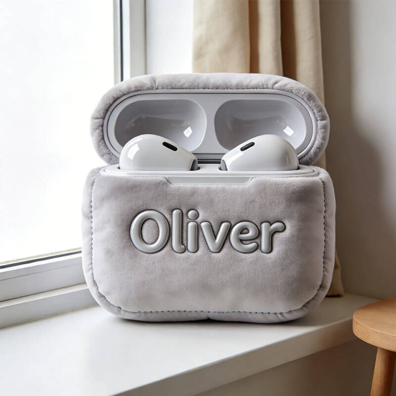 Personalized Bluetooth Earphone Pillow Cute Airpods Plush Best Gift For Him Men - Tradiviet