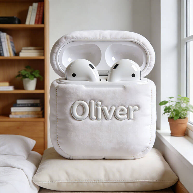 Personalized Bluetooth Earphone Pillow Cute Airpods Plush Unique Gift For Her - Tradiviet