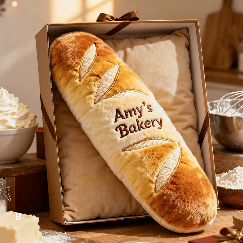 Personalized Bread Pillow Funny Food Plush Unique Gift For Bakers - Tradiviet
