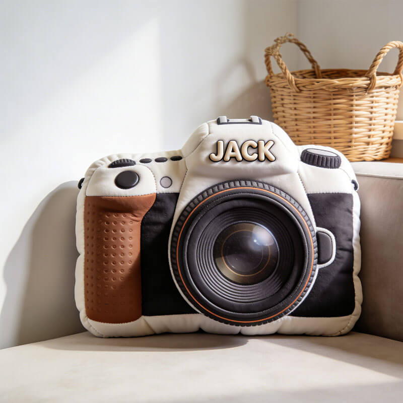 Personalized Camera Pillow Camera Plush Toy Custom Came Photography Lover Gift - Tradiviet