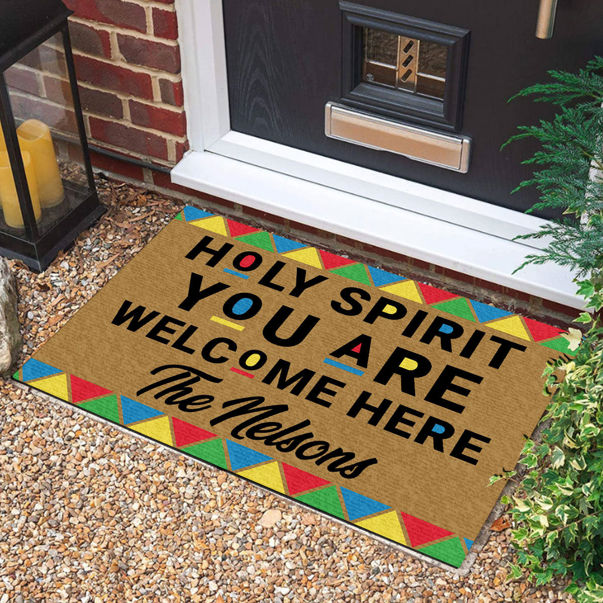 Personalized Christian Welcome Holy Spirit Doormat America's 250th Birthday Welcome Door Mat - Tradiviet