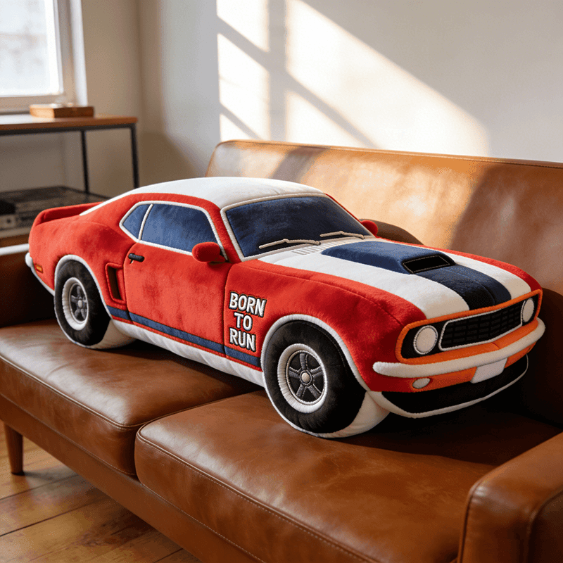 Personalized Classic Car Pillow Muscle Car Plush Unique Gift For Husband - Tradiviet