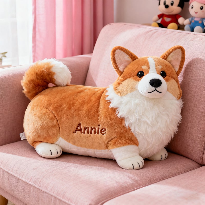 Personalized Corgi Pillow Dog Lover Decorative Pillow Best Gift for Boyfirend - Tradiviet