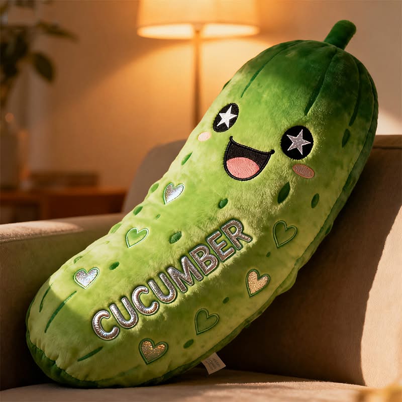 Personalized Cucumber Pillow Cute Vegetable Plush Unique Gift For Her - Tradiviet