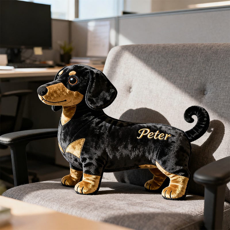 Personalized Dachshund Shape Pillow Pet Lover Home Decor Gift For Dog Mom - Tradiviet
