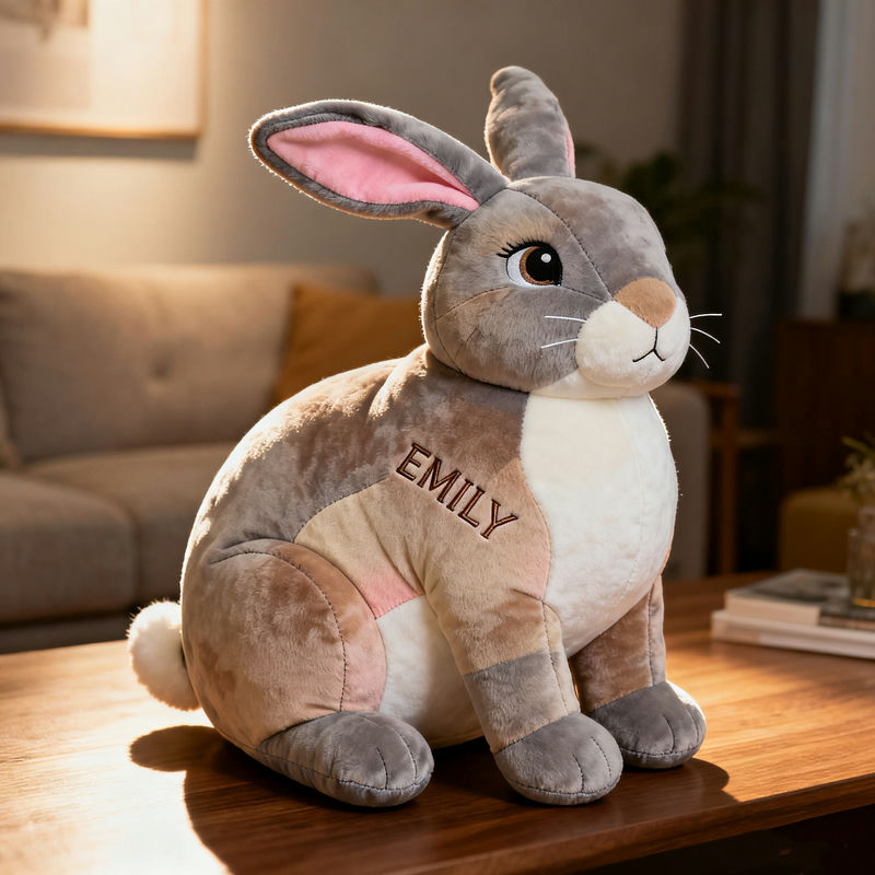 Personalized Easter Bunny Pillow Spring Garden Bunny Wall Decor Gift for Mom - Tradiviet