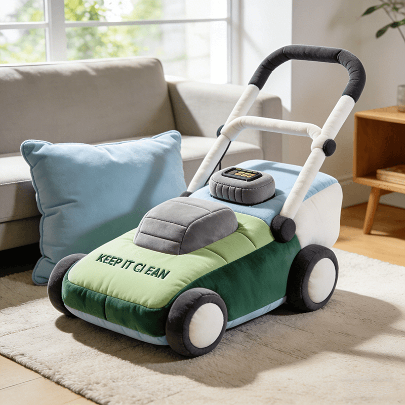 Personalized Electric Lawnmower Shape Pillow Best Gift Fathers Day Idea - Tradiviet