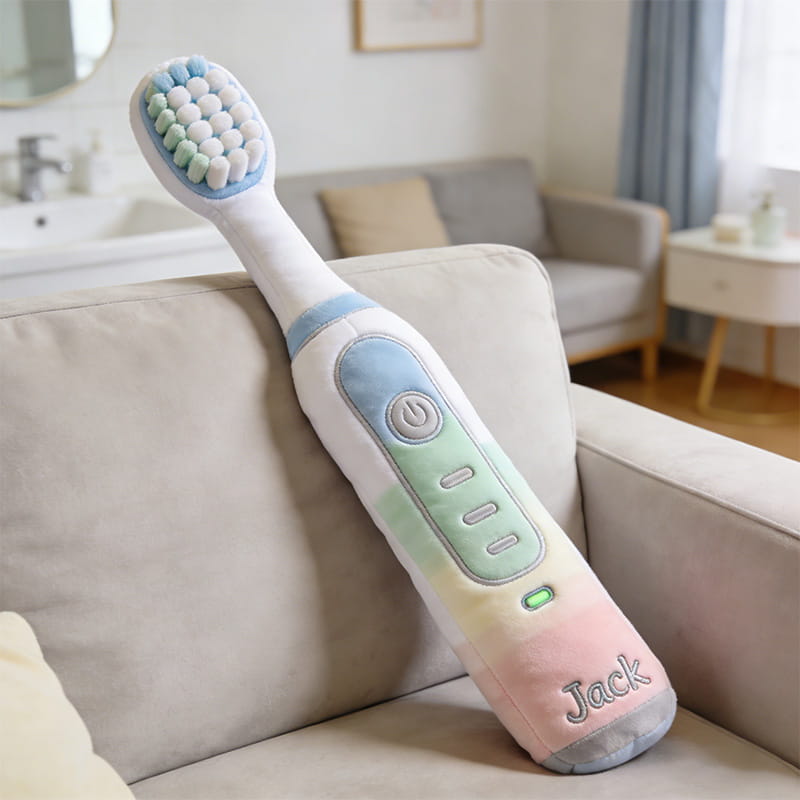Personalized Electric Toothbrush Throw Shape Pillow Perfect Mothers Day Gifts - Tradiviet